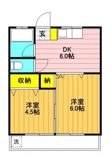 エルハイツ立川【3階】の間取り