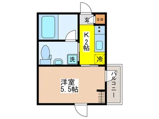 J`sコート代々木上原II【2階】の間取り