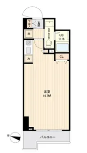 SIDE One【9階】の間取り