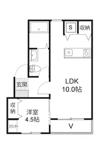 ヴァンテアン八日市II【3階】の間取り