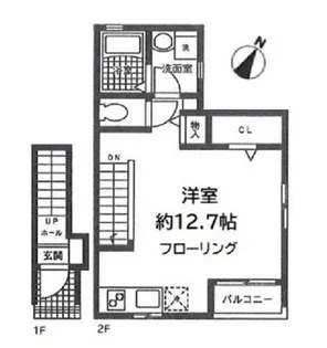 エースコートA棟【2階】の間取り
