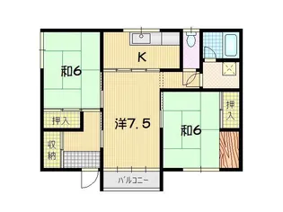 パークハウスS【2階】の間取り