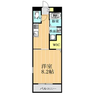 エフィシア新外【1階】の間取り