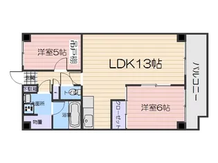 コープ野村深江橋【3階】の間取り