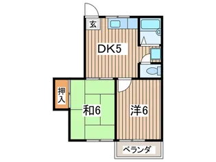 サンハイツ【2階】の間取り
