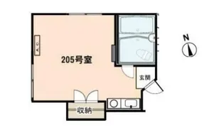 コーポなぐも【2階】の間取り