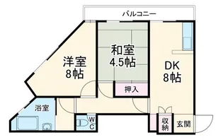 相武台マンション【4階】の間取り