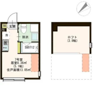 ハーモニーテラス綾瀬VI【1階】の間取り