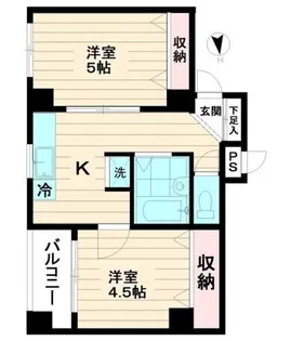 ネオキャッスルO′S【2階】の間取り