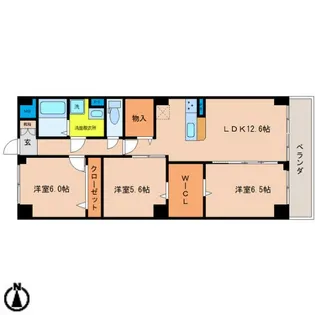 PLACIDES【6階】の間取り