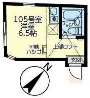 ユナイト黄金町ロザンナの杜【1階】の間取り