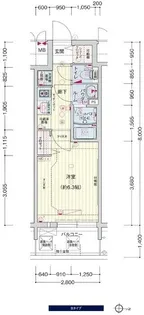 プレサンス上町台筆ヶ崎 NORTH【8階】の間取り