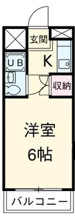 城北パーソナルハイツ W【5階】の間取り