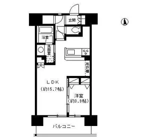 パークキューブ東品川【5階】の間取り