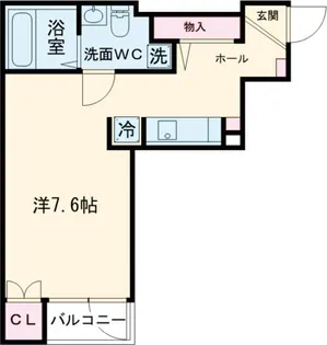 ベルグレードSY【4階】の間取り