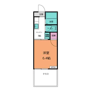 フォーブル角岡【1階】の間取り