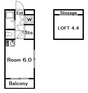 RIU’Sマンション【2階】の間取り