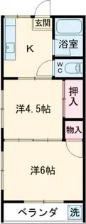 横山コーポ【2階】の間取り