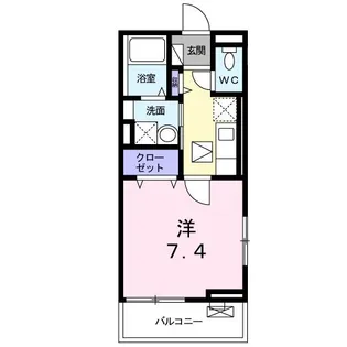 ブレヴィエII【1階】の間取り