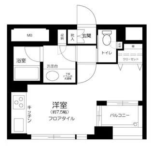 リヴェール池袋【4階】の間取り