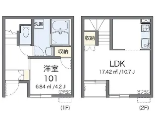 レオネクストエトワール要町【1階】の間取り