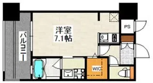 アソシアグロッツォ天神サウス【13階】の間取り