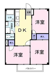グリーンハイツ【2階】の間取り