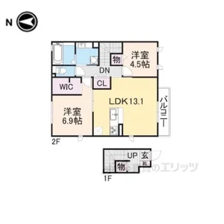 コージーコート【2階】の間取り