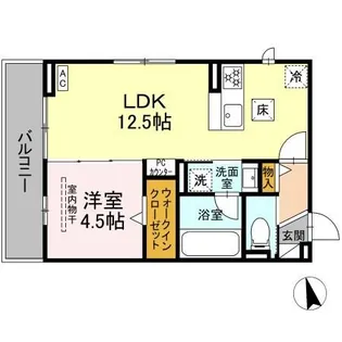 D-avance戸崎元町【3階】の間取り