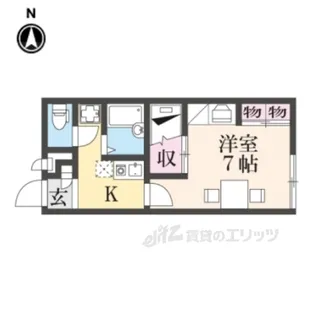 レオパレス天橋立【2階】の間取り