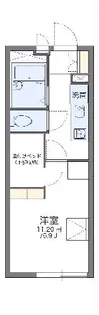 レオパレスセルシス【1階】の間取り
