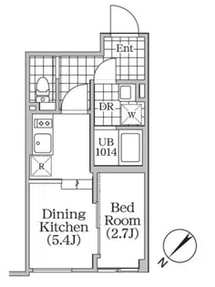 BRICK RESIDENCE 目黒本町【1階】の間取り