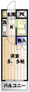 ジョイフル座間【1階】の間取り