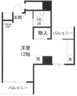 パインセンターハイツ向島【9階】の間取り