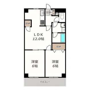 くすのきハイツ【3階】の間取り