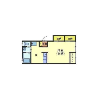 エレガンスコート水橋I【1階】の間取り