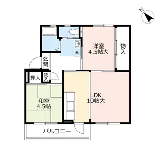 UR徳力【2階】の間取り