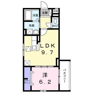 セレノ コンチェルト【1階】の間取り