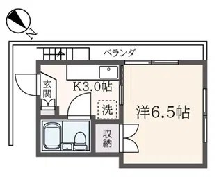 内田マンション【2階】の間取り