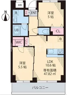COURT TAKETOKU II【6階】の間取り