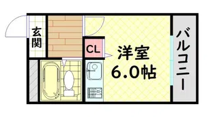 サンロード白鷺【5階】の間取り