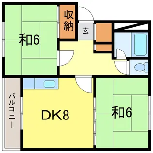 プラザ72【3階】の間取り