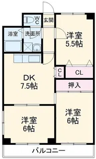 グランシャリオ【6階】の間取り