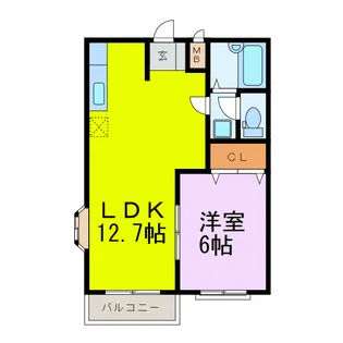エルディムのぞみ【2階】の間取り