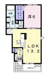 ディアコート・M【1階】の間取り