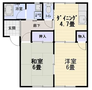 岡山県岡山市中区さい東町1【アパート】の間取り