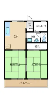 ハイツ高宮【1階】の間取り
