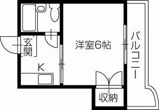 古川マンション【1階】の間取り