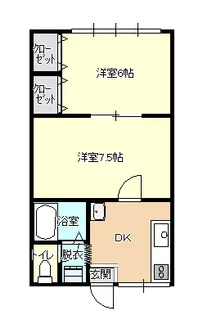 プラシード【2階】の間取り