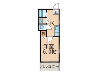 メモリアルハイツ【4階】の間取り